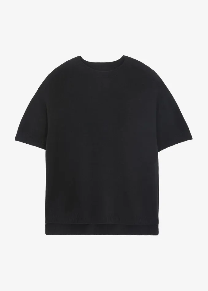 The Frankie Shop Knitwear Sofie Wool Blend Knit Top 8211 Black 8211 Women