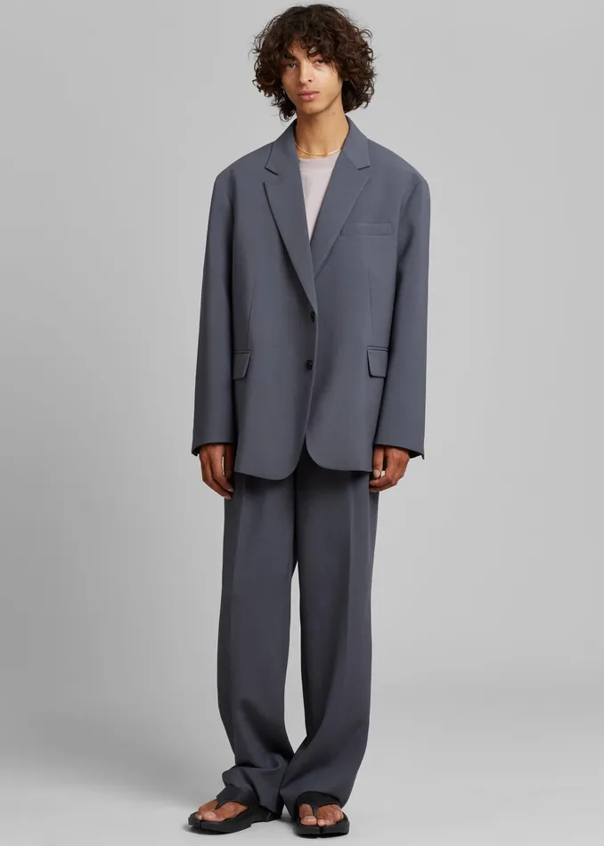 The Frankie Shop Outerwear Beo Blazer 8211 Charcoal 8211 Men