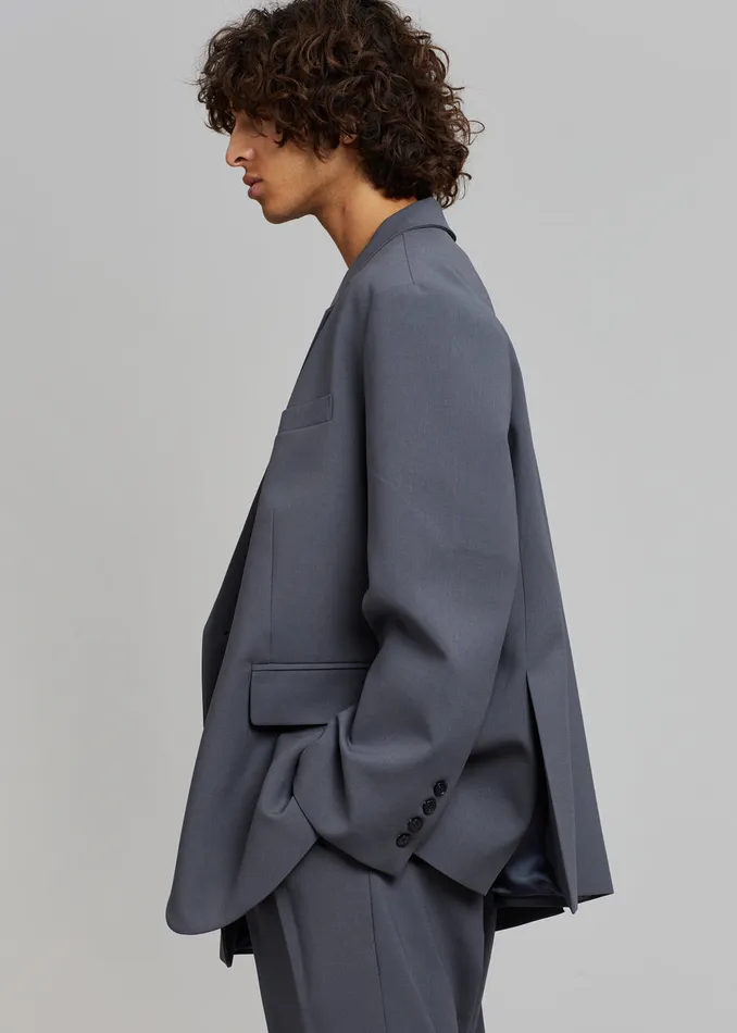 The Frankie Shop Outerwear Beo Blazer 8211 Charcoal 8211 Men