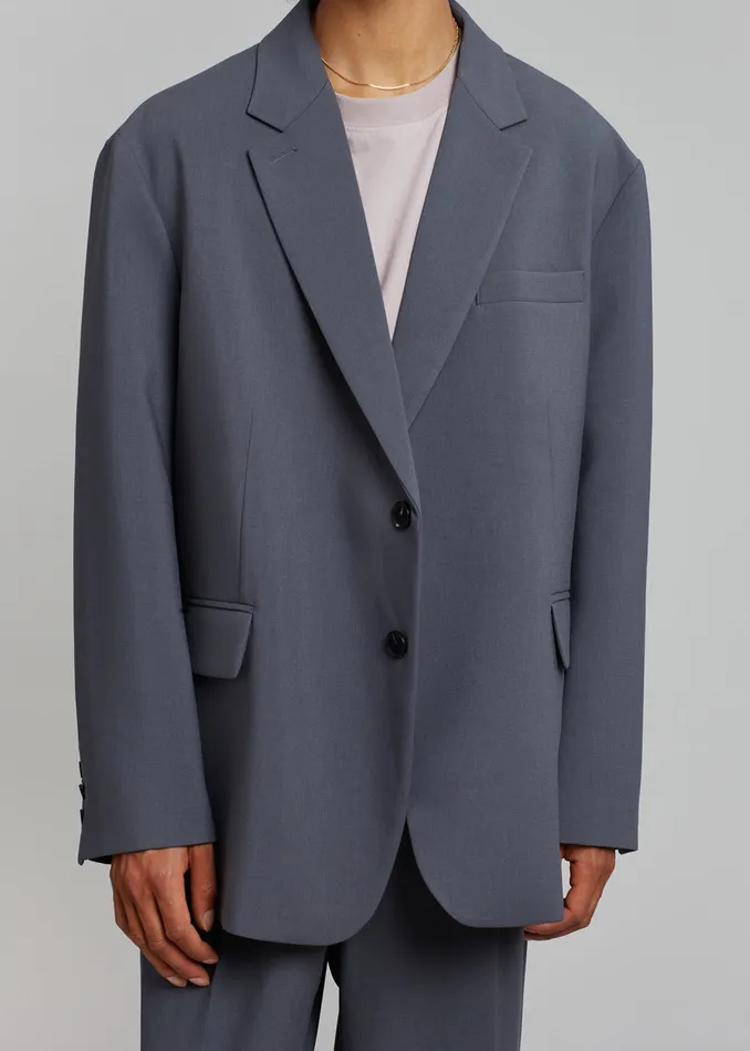 The Frankie Shop Outerwear Beo Blazer 8211 Charcoal 8211 Men