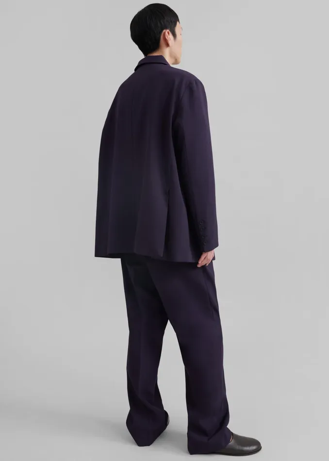 The Frankie Shop Outerwear Beo Blazer 8211 Purple 8211 Men