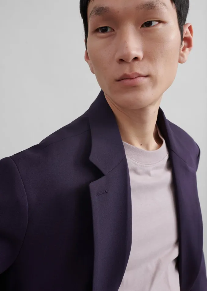The Frankie Shop Outerwear Beo Blazer 8211 Purple 8211 Men