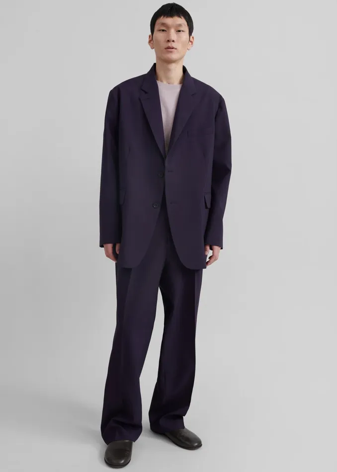 The Frankie Shop Outerwear Beo Blazer 8211 Purple 8211 Men