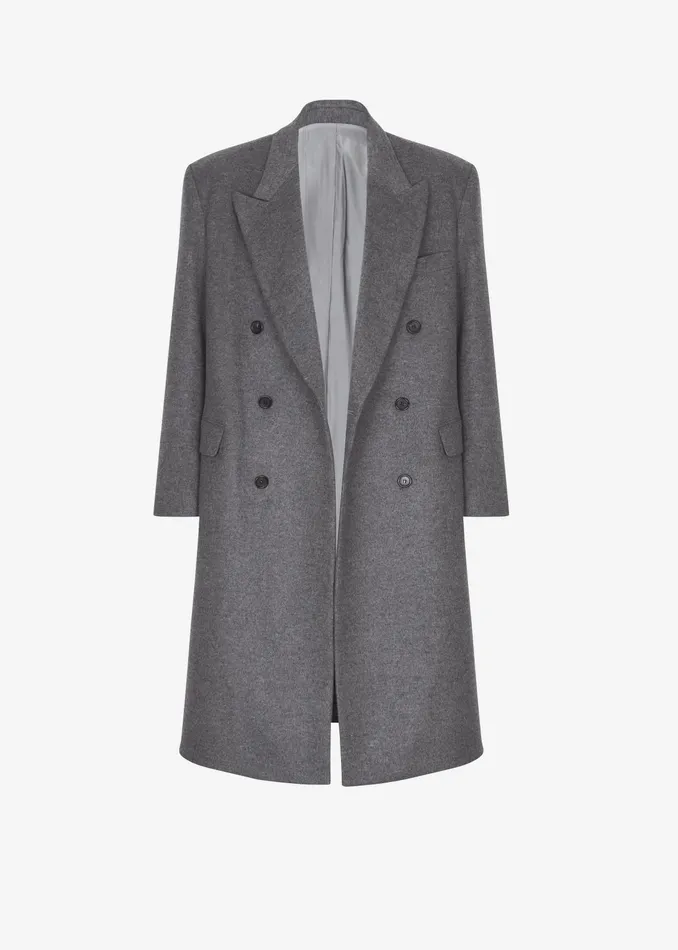 The Frankie Shop Outerwear Birnam Wool Coat 8211 Grey 8211 Women