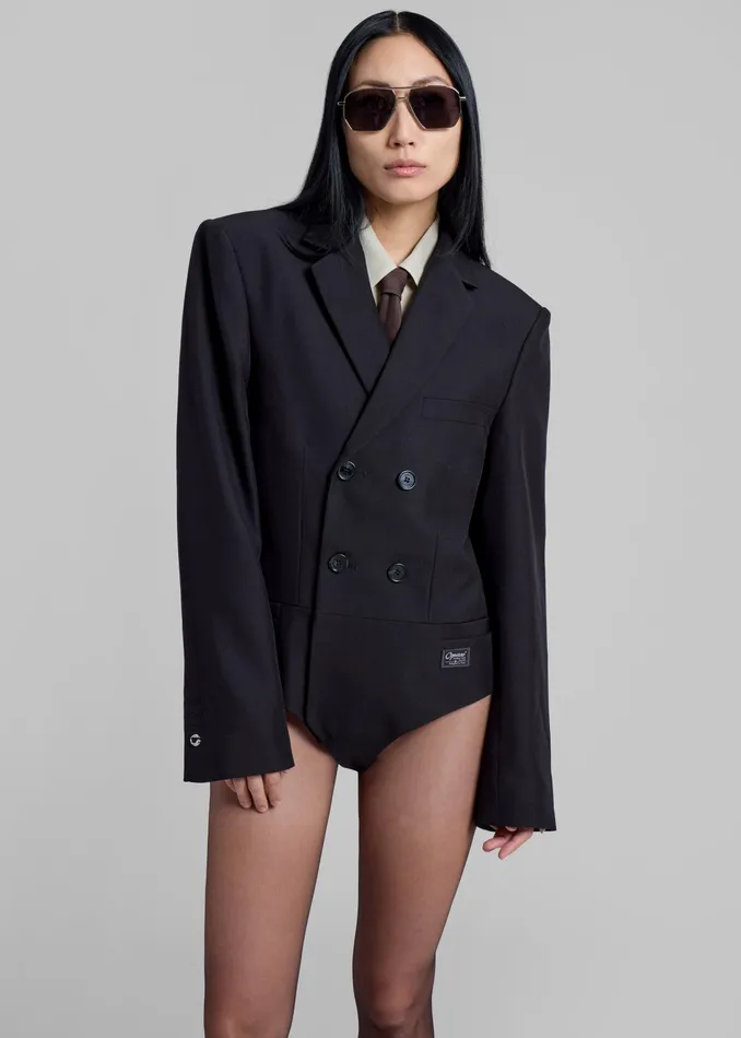 The Frankie Shop Outerwear Coperni Tailored Body Jacket 8211 Black 8211 Women The Frankie Shop Outerwear Coperni Tailored Body Jacket 8211 Black 8211 Women