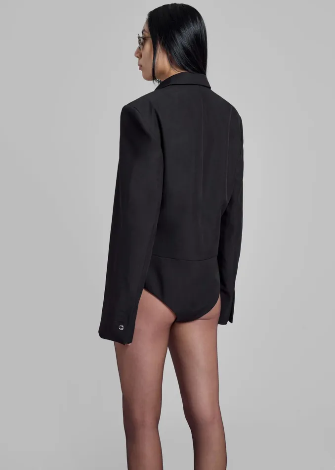 The Frankie Shop Outerwear Coperni Tailored Body Jacket 8211 Black 8211 Women