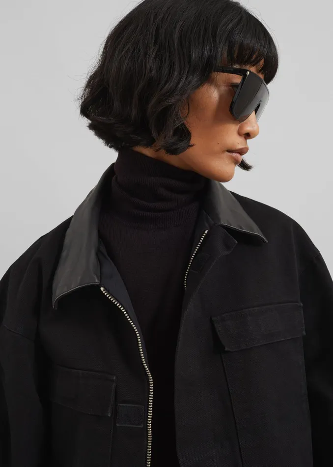 The Frankie Shop Outerwear Pelso Barn Jacket 8211 Black 8211 Women