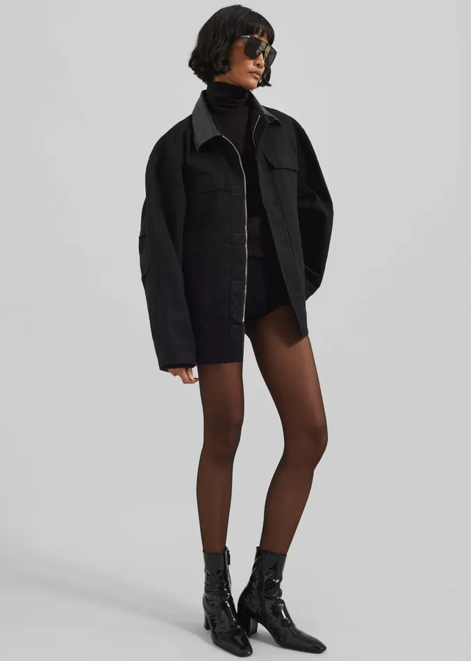 The Frankie Shop Outerwear Pelso Barn Jacket 8211 Black 8211 Women