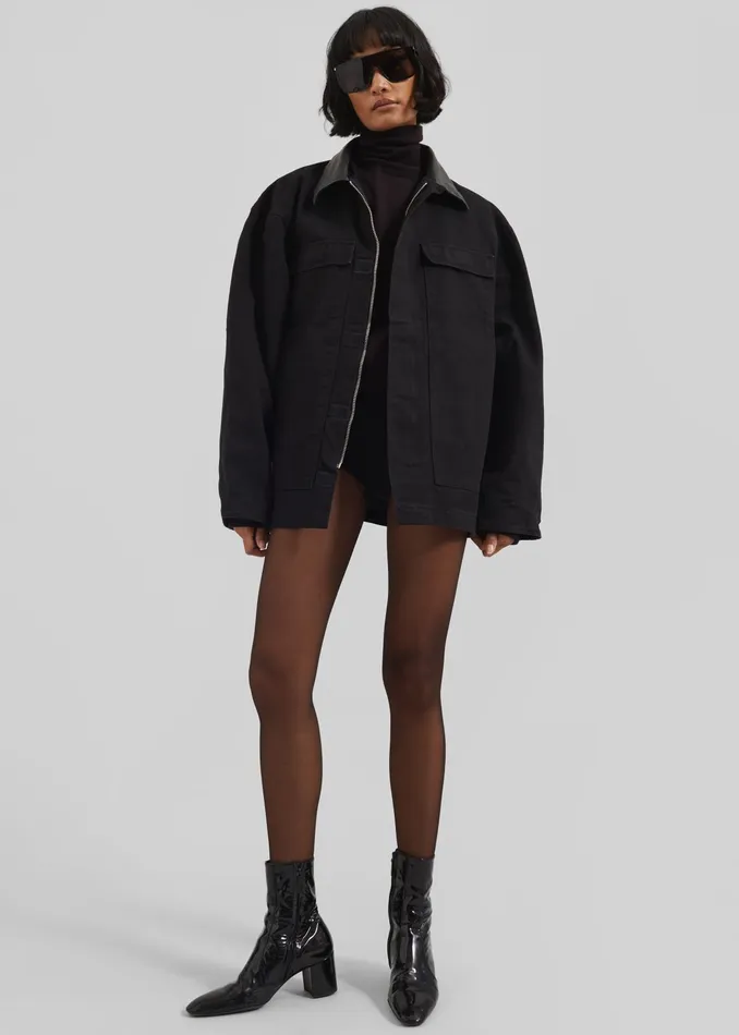 The Frankie Shop Outerwear Pelso Barn Jacket 8211 Black 8211 Women