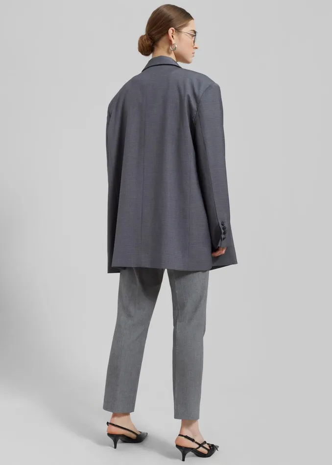 The Frankie Shop Outerwear Quincy Blazer 8211 Grey 8211 Women