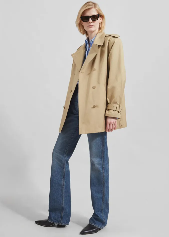 The Frankie Shop Outerwear Raleigh Trench Coat 8211 Beige 8211 Women