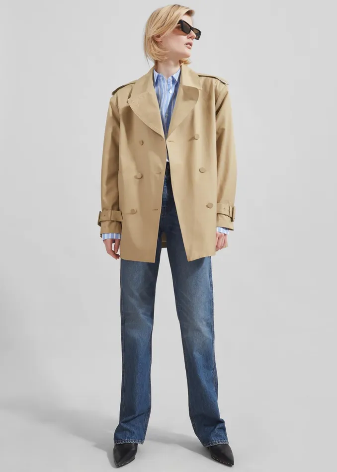 The Frankie Shop Outerwear Raleigh Trench Coat 8211 Beige 8211 Women