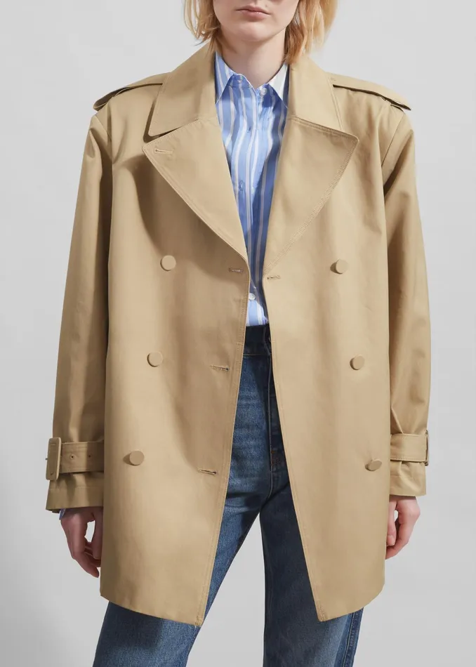 The Frankie Shop Outerwear Raleigh Trench Coat 8211 Beige 8211 Women