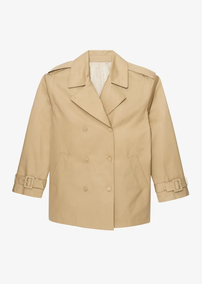 The Frankie Shop Outerwear Raleigh Trench Coat 8211 Beige 8211 Women