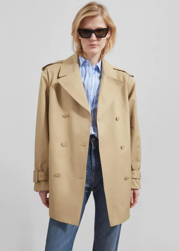 The Frankie Shop Outerwear Raleigh Trench Coat 8211 Beige 8211 Women
