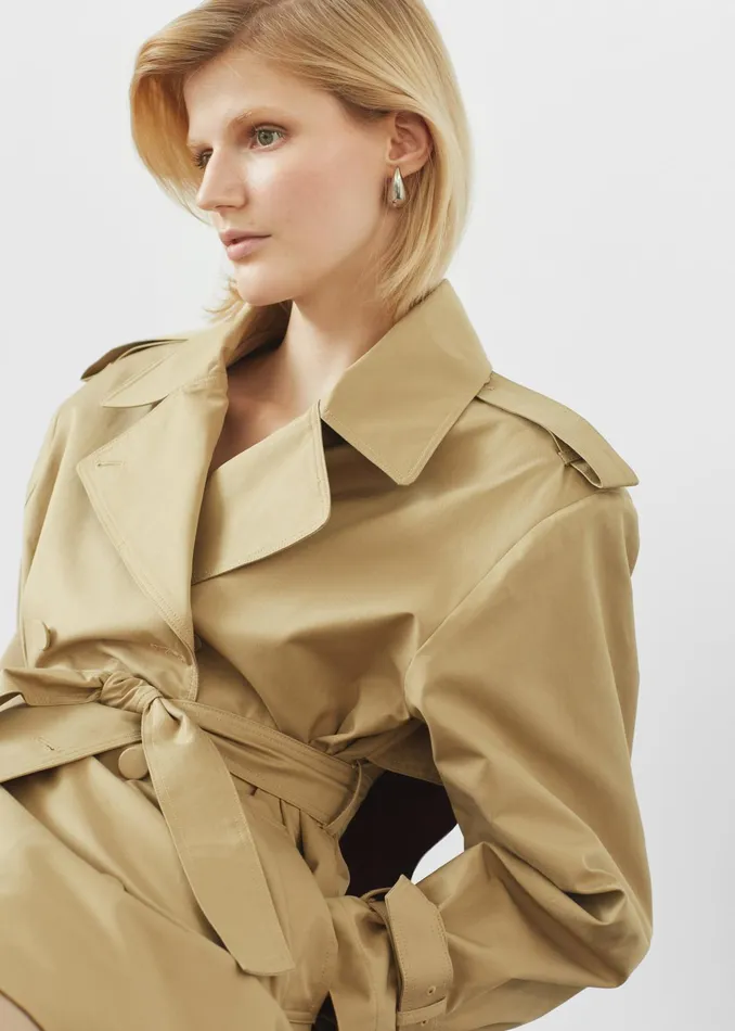 The Frankie Shop Outerwear Raleigh Trench Coat 8211 Beige 8211 Women