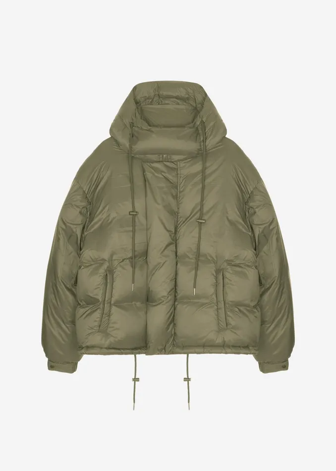 The Frankie Shop Outerwear Timra Puffer Jacket 8211 Khaki 8211 Women