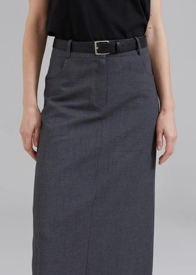 The Frankie Shop Toni Leather Belt 8211 Black 8211 Women