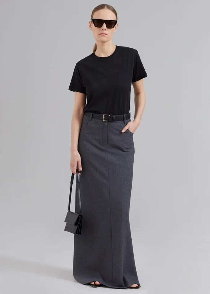 The Frankie Shop Toni Leather Belt 8211 Black 8211 Women