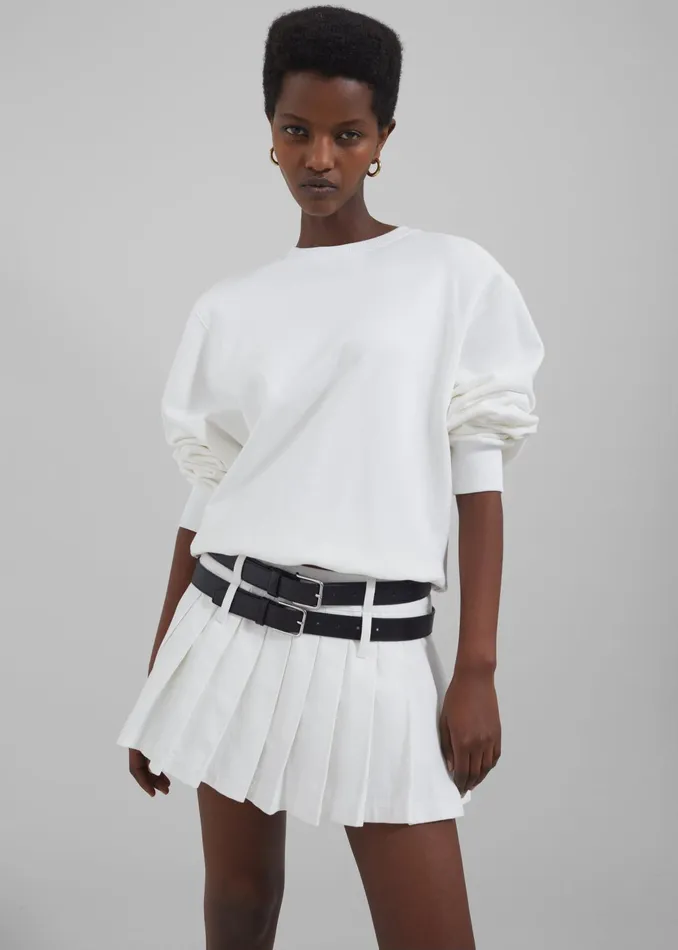 The Frankie Shop Toni Leather Belt 8211 Black 8211 Women