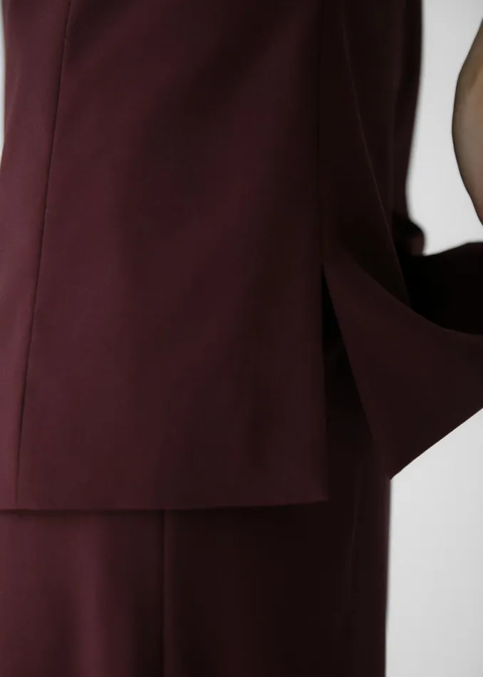 The Frankie Shop Tops Abbie Strapless Top 8211 Burgundy 8211 Women
