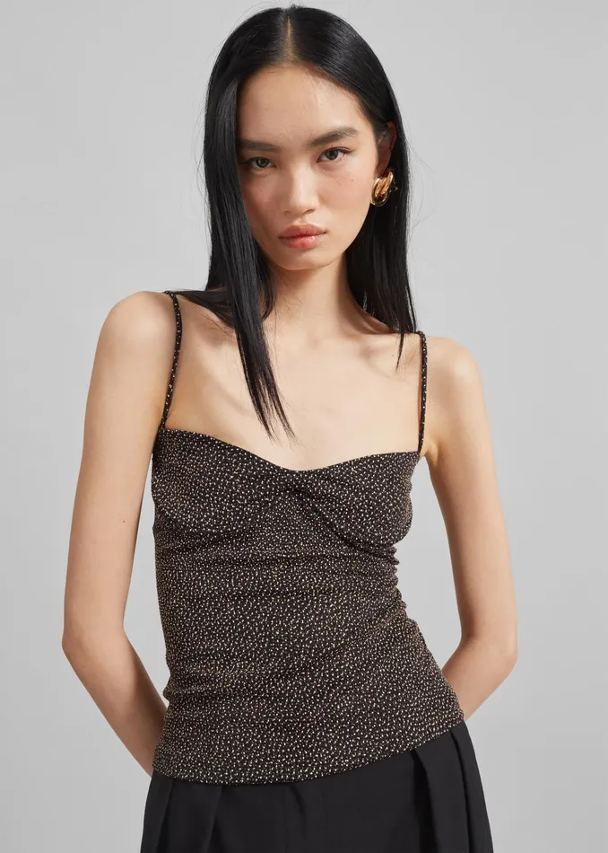 The Frankie Shop Tops Beaufille Ariel Tank Top 8211 BlackGold 8211 Women