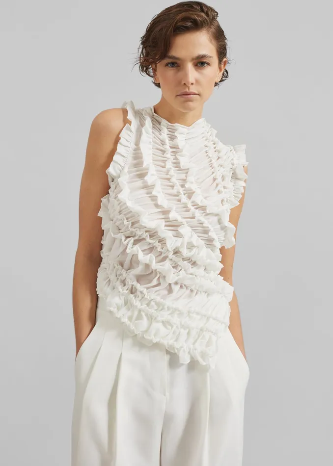 The Frankie Shop Tops Beaufille Vera Blouse 8211 White 8211 Women