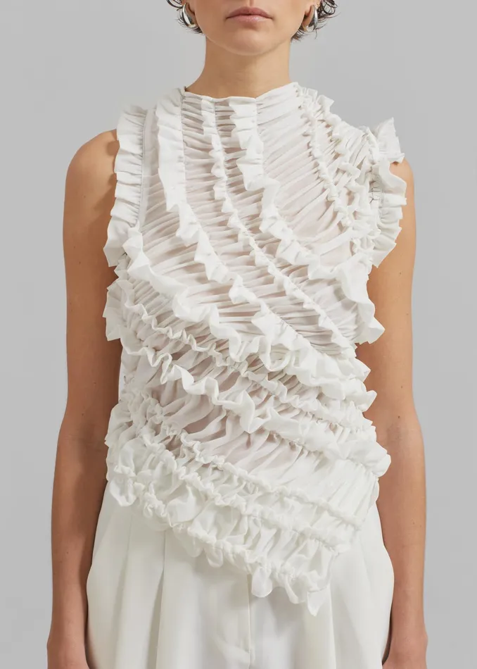 The Frankie Shop Tops Beaufille Vera Blouse 8211 White 8211 Women