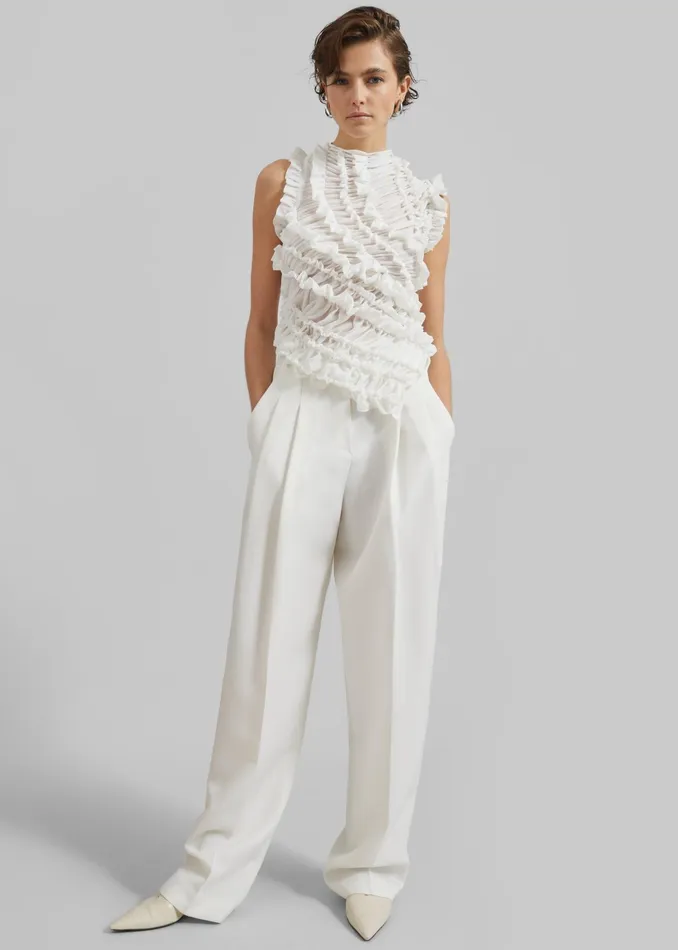 The Frankie Shop Tops Beaufille Vera Blouse 8211 White 8211 Women