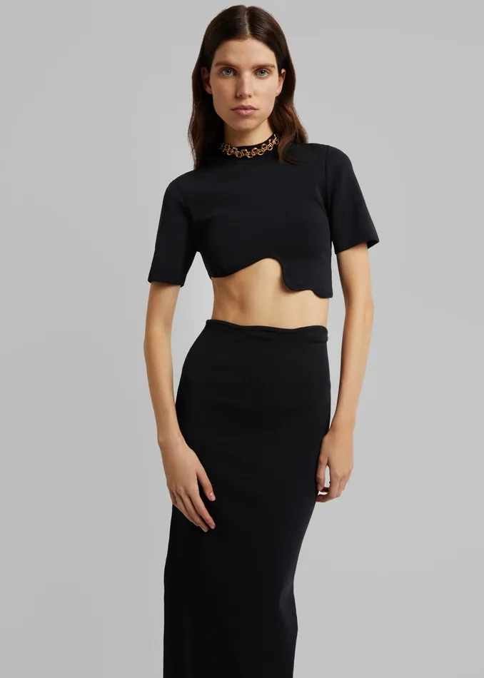 The Frankie Shop Tops Christopher Esber Maparadita Top 8211 Black 8211 Women