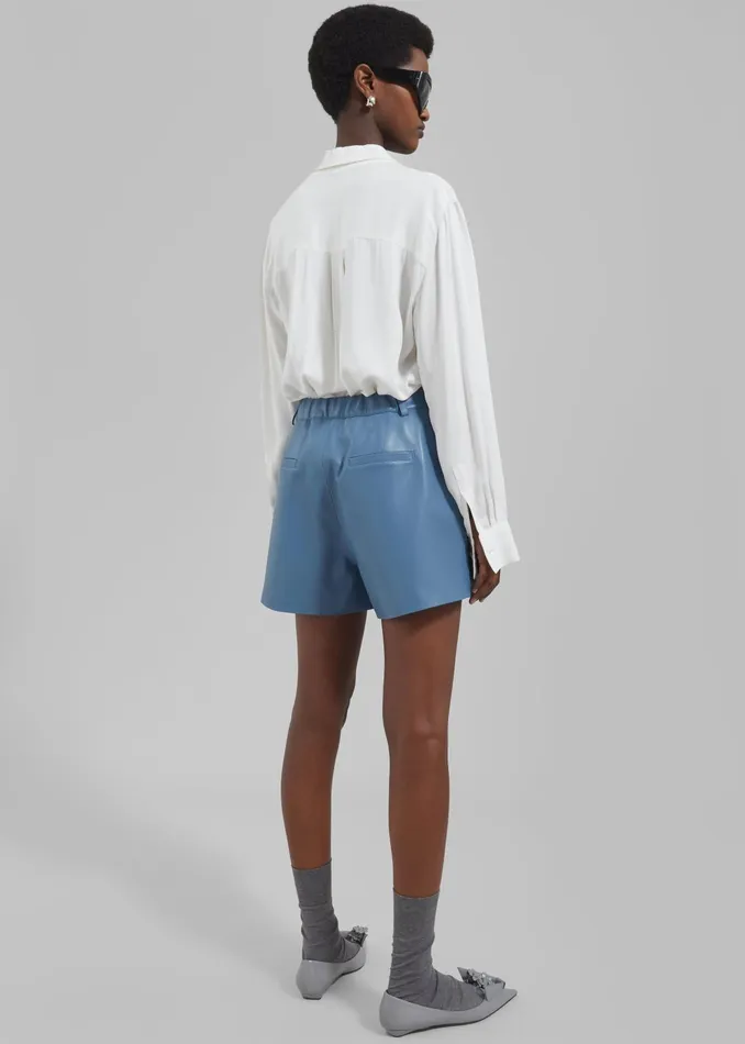 The Frankie Shop Tops Daylin Button Up Shirt 8211 Ivory 8211 Women