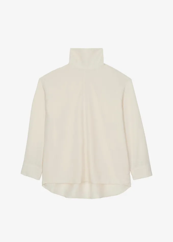 The Frankie Shop Tops Dion Asymmetric Blouse 8211 Beige 8211 Women