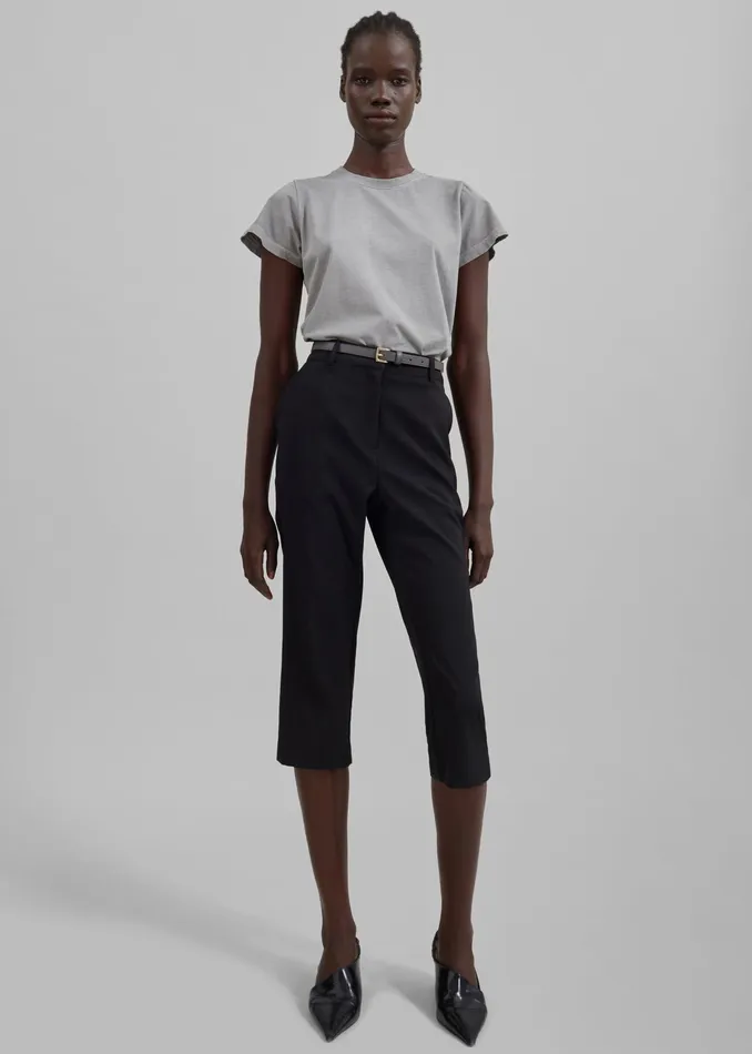 The Frankie Shop Tops Dollie Tee 8211 Grey 8211 Women