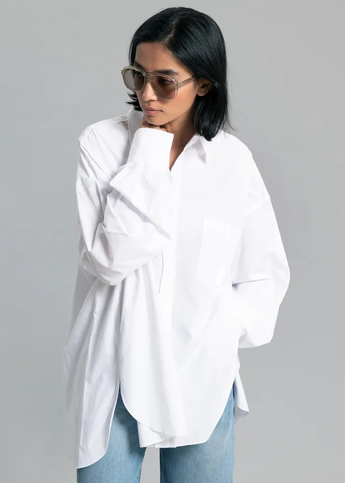 The Frankie Shop Tops Kat Shirt 8211 White 8211 Women