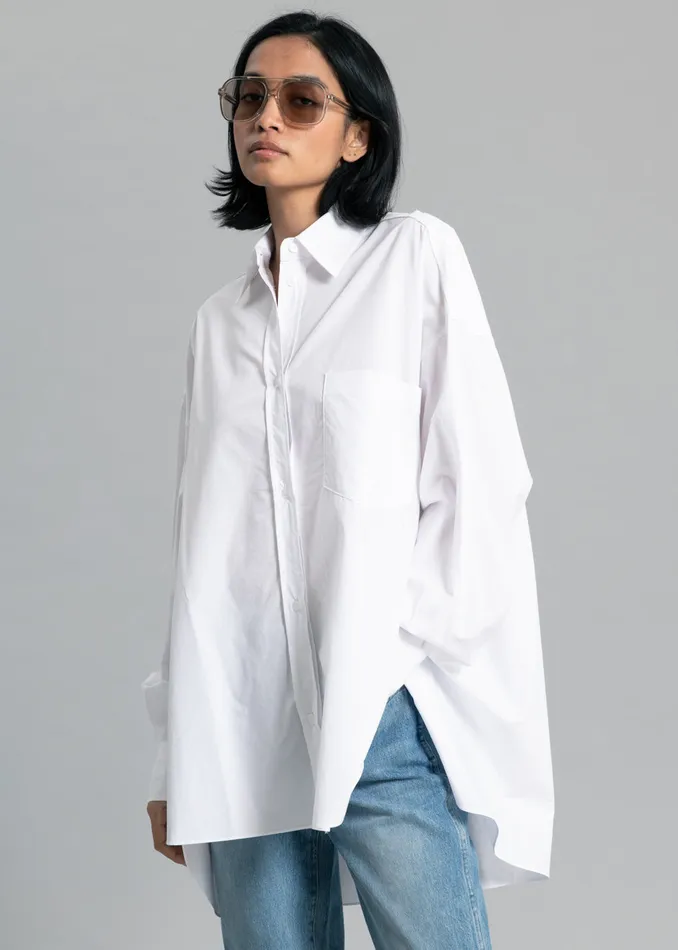 The Frankie Shop Tops Kat Shirt 8211 White 8211 Women
