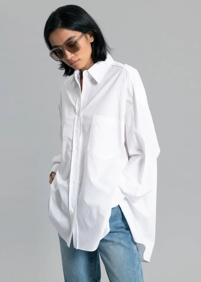 The Frankie Shop Tops Kat Shirt 8211 White 8211 Women
