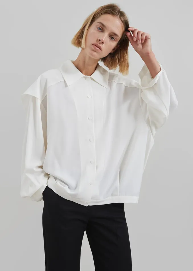 The Frankie Shop Tops Ruma Blouse 8211 Off White 8211 Women