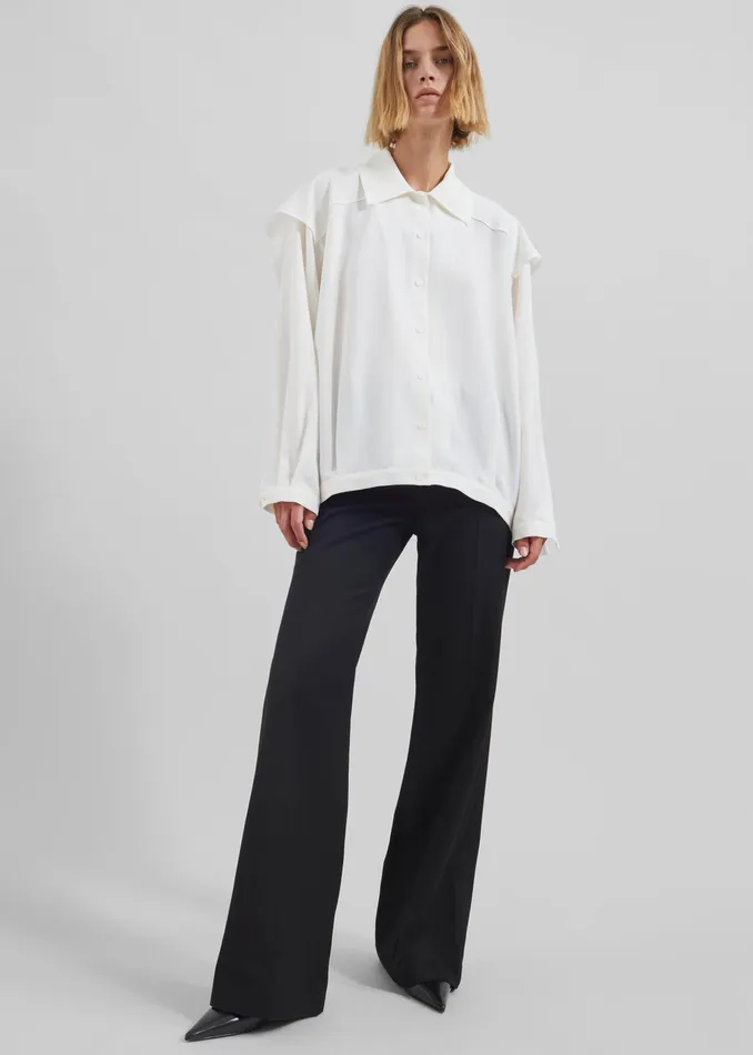 The Frankie Shop Tops Ruma Blouse 8211 Off White 8211 Women