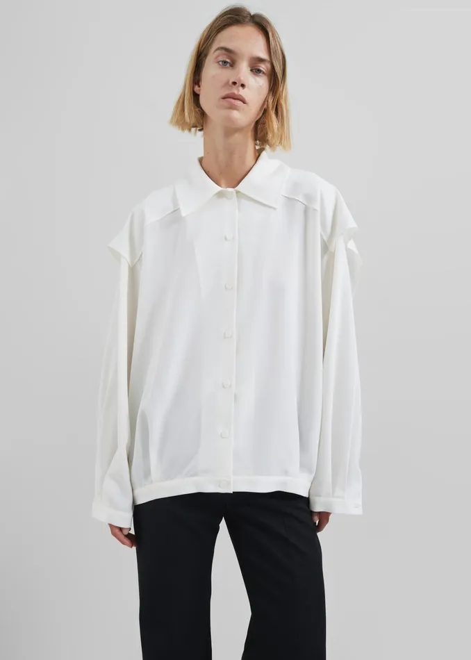 The Frankie Shop Tops Ruma Blouse 8211 Off White 8211 Women