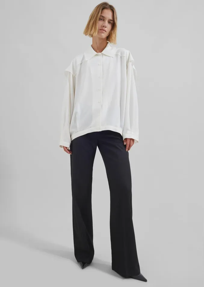 The Frankie Shop Tops Ruma Blouse 8211 Off White 8211 Women