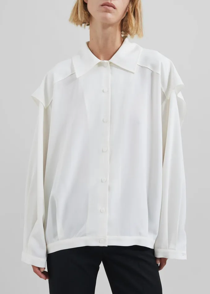 The Frankie Shop Tops Ruma Blouse 8211 Off White 8211 Women