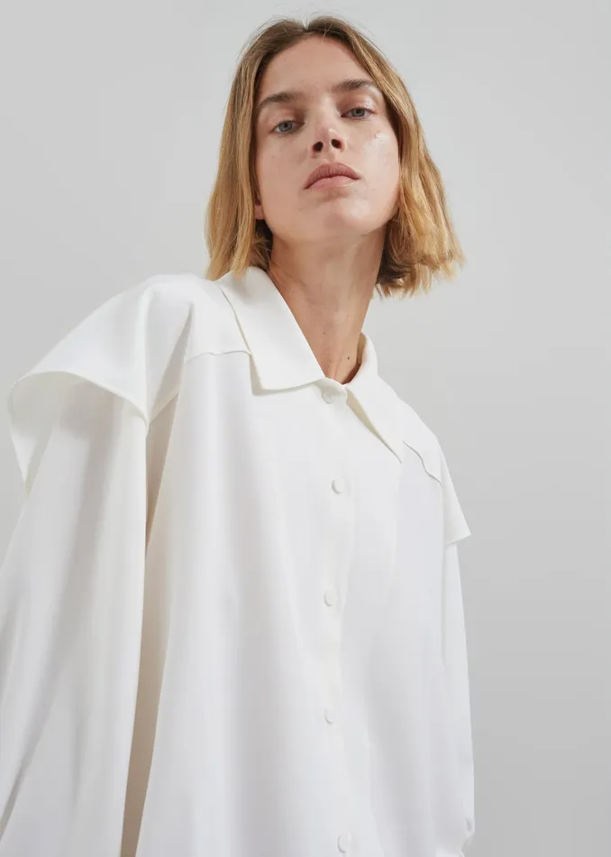 The Frankie Shop Tops Ruma Blouse 8211 Off White 8211 Women