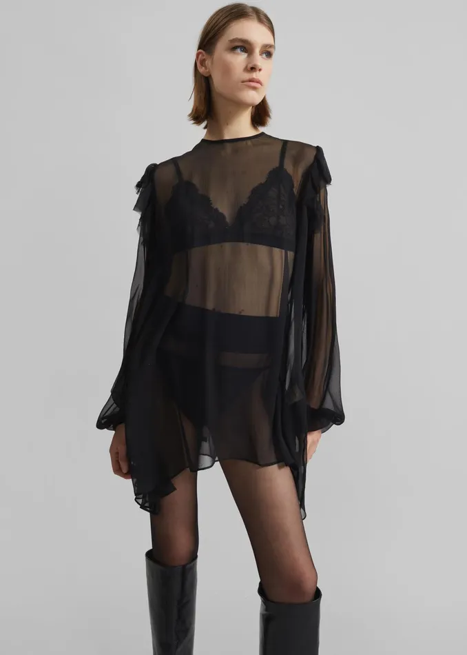 The Frankie Shop Tops Samse Samse Sahazel Bra 8211 Black 8211 Women