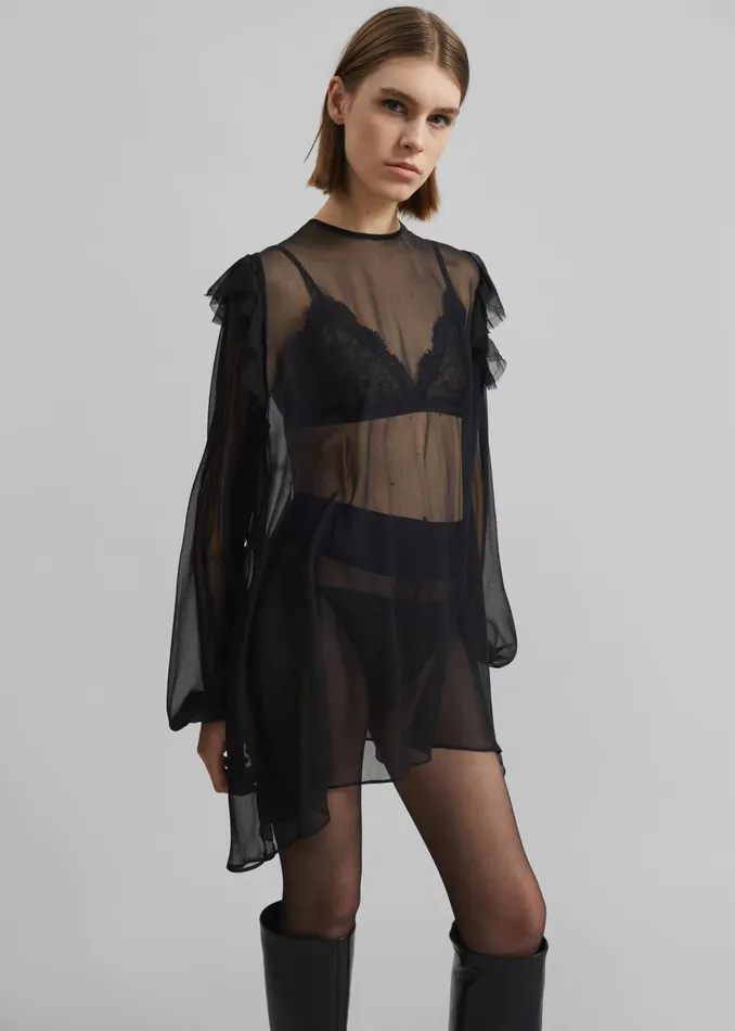 The Frankie Shop Tops Samse Samse Sahazel Bra 8211 Black 8211 Women