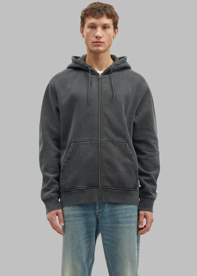 The Frankie Shop Tops Samse Samse Sapigment Zip Hoodie 8211 Black 8211 Men