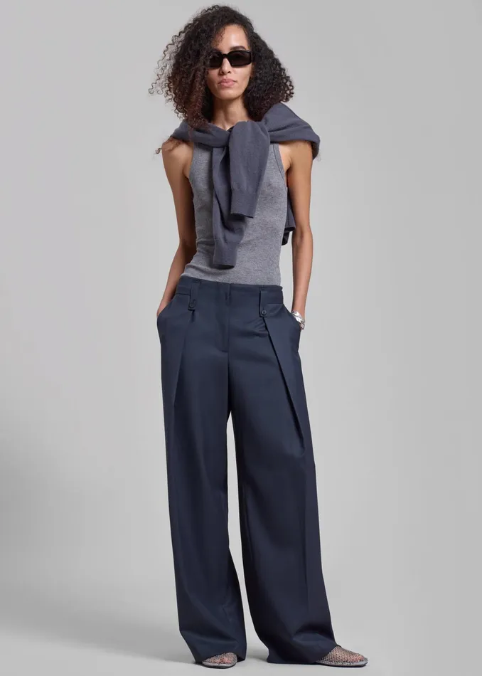 The Frankie Shop Tops Samse Samse Sasonnet Tank Top 8211 Mid Grey Melange 8211 Women