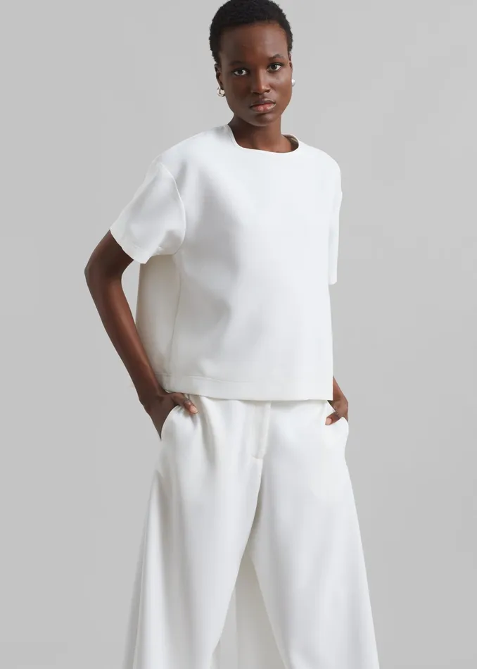 The Frankie Shop Tops Sierra Tee 8211 White 8211 Women