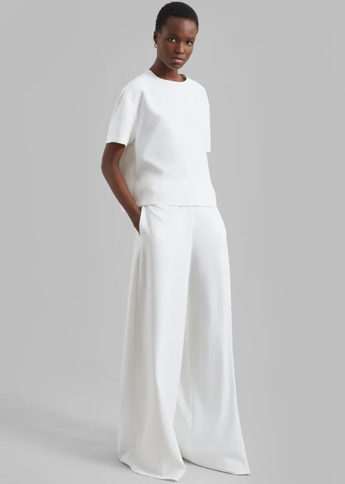 The Frankie Shop Tops Sierra Tee 8211 White 8211 Women
