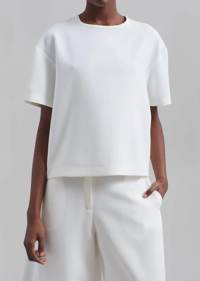 The Frankie Shop Tops Sierra Tee 8211 White 8211 Women