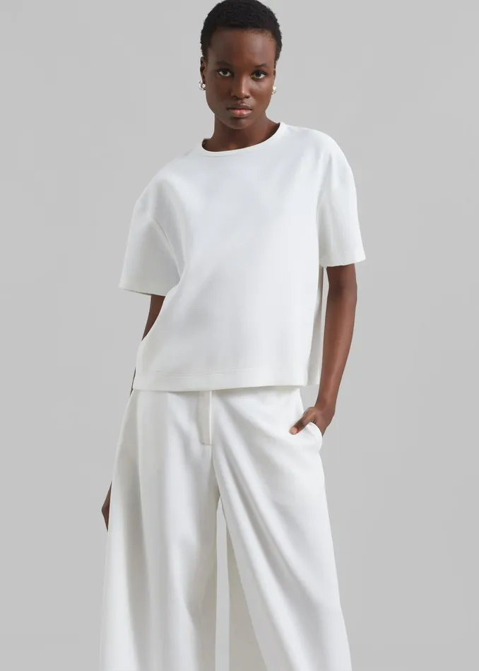 The Frankie Shop Tops Sierra Tee 8211 White 8211 Women